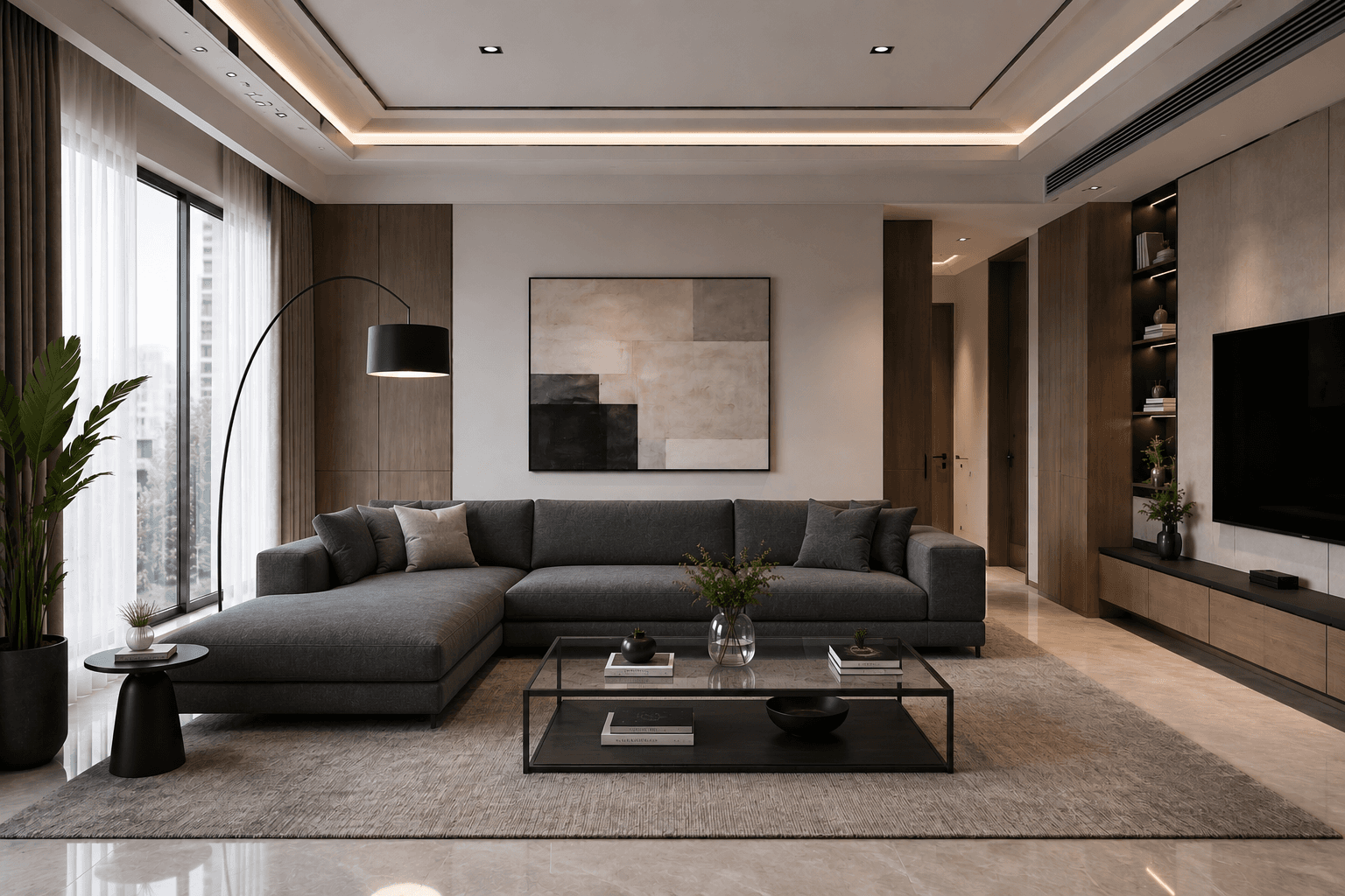 Urban Contemporary Living Room Design